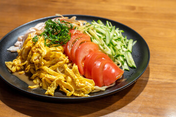 冷やし中華とスープ