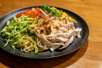 冷やし中華とスープ