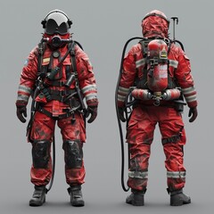 Fototapeta premium Firemen emergency clothes