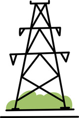 Eco energy illustration renewable energy sources icon