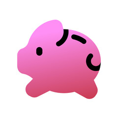 Editable piggy bank vector icon. Part of a big icon set family.  Finance, business, investment, accounting. Perfect for web and app interfaces, presentations, infographics, etc