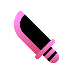 Editable knife, machete, hunting knife vector icon. Part of a big icon set family. Perfect for web and app interfaces, presentations, infographics, etc