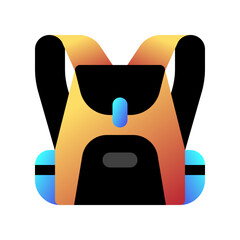 Editable rucksack, backpack vector icon. Part of a big icon set family. Perfect for web and app interfaces, presentations, infographics, etc