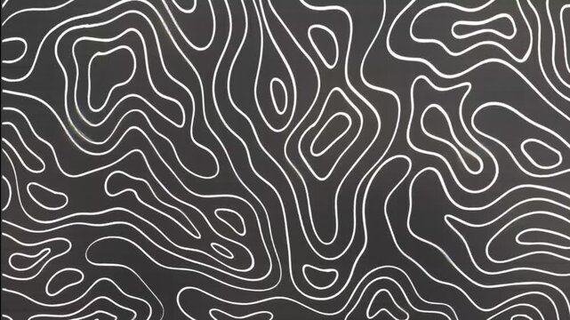 contours Geographic mountain topography vector illustration, Topographic pattern texture, Map on land vector terrain. Elevation graphic contour height lines, Topographic map, 4k animation background