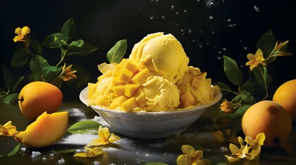 Ice cream milkshakes arranged in a row on pastel blue background on pastel blue background