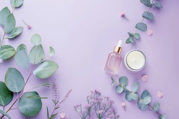 Lavender essential oil and natural homemade skin care products