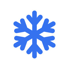 Fototapeta premium Blue snowflake icon