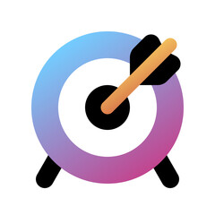 Editable target vector icon. Part of a big icon set family. Perfect for web and app interfaces, presentations, infographics, etc