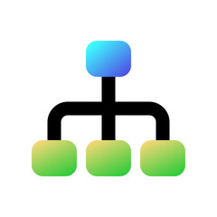 Editable organization chart vector icon. Part of a big icon set family. Perfect for web and app interfaces, presentations, infographics, etc