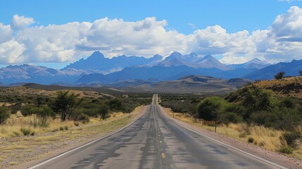 Naklejka premium scenic road , mountain road trip , landscape photography , road through mountains