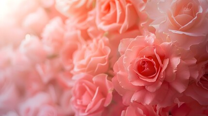 Fototapeta premium Pink Rose Close Up