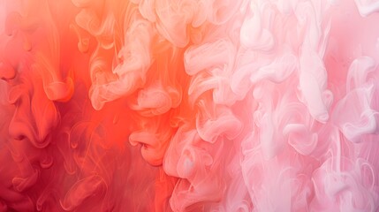 Abstract Pink and Orange Swirling Liquid Background.