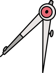 hand drawn stationery back to school object illustration
