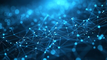 Obraz premium A constellation of interconnected points and lines symbolizing a futuristic technological network AI genrated illustration