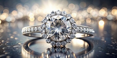Elegant ring adorned with sparkling diamonds, luxury, jewelry, gems, precious stones, fashion, accessory, glamour