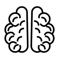 Neurology Vector Line Icon Design