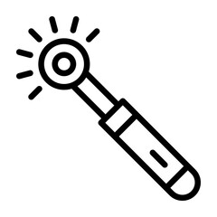 Laser Pen Vector Line Icon Design