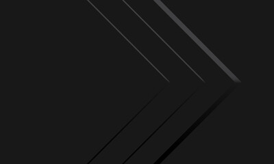 Abstract grey metallic arrow direction geometric design modern futuristic background vector