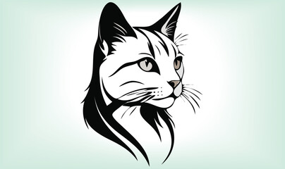 Cat Silhouette International Cat Day.