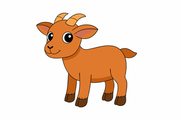 Obraz premium silhouette of a goat