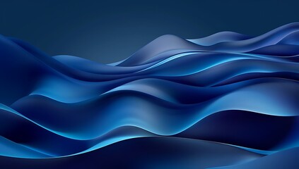 Fototapeta premium Abstract wallpaper Abstract blue background with smooth waves