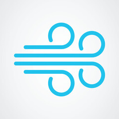 Wind blow, Air flow. Easy editable vector design.