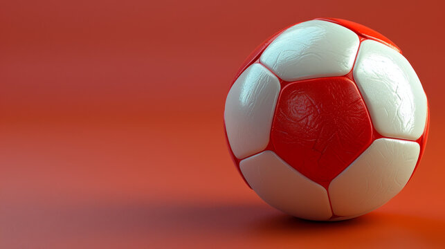 "Top view of a 3D rendering of a fistball."