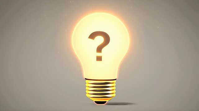 The question mark turns into an electric lamp.
Concept: questions and ideas, innovation and search for solutions, riddles of knowledge and intelligence.