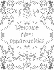 Printable floral coloring page for kids and adults with affirmation words for self talk and self care. it helps to succeed and struggle against life to enjoy the tough journey
