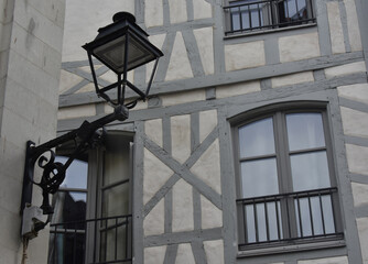 Les maison à colombages de la ville close de Vannes, Bretagne. France.