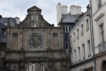 Le chateau de Vannes, Jardins de Vannes, Jardin du Château. Bretagne. France. 