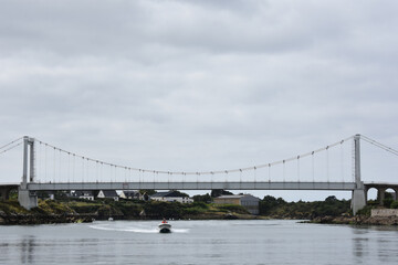 bridge over the ria d'etel, Ria d''Etel, Golf Of Morbihan, Beauty of Brittany,  France