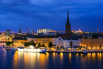 スウェーデン ストックホルムの夜景