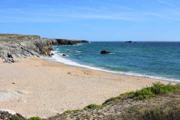 A quiet beach,  Sport, Nautical sports, Quiberon, Brittany, 