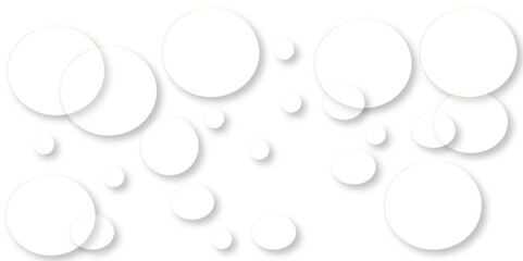 Abstract white geometric overlapping circle background with shadow. .Gray abstract. Modern design background for report and project presentation template. white background texture, Xmas, backdrop, 