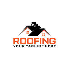 Construction Building Roofing Logo Icon Design Vector