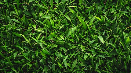 Fototapeta premium Lush Green Grass Close-Up