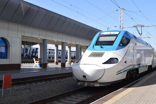 Afrosiyob, which is high speeed railway in Uzbekistan