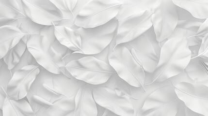Elegant paper flower rendered in 3D on a white wall. 3D illustration.