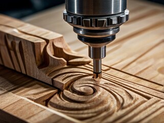 drilling hole in wood