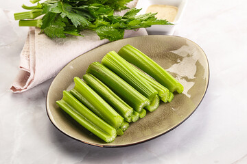 Vegan cuisine - dietary celery cticks