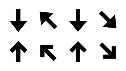 Up and down arrow icon set in generic style. Upward and downward concept © ElsaNur