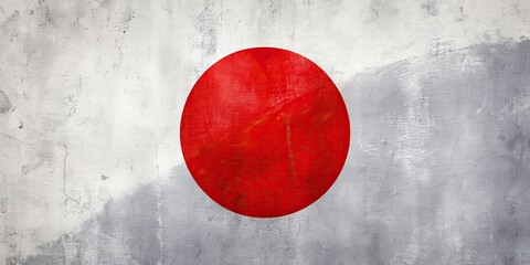 Japanese flag with red circle on white background, Japan, flag, national, symbol, design, Asia, culture, emblem