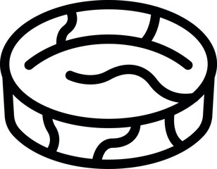 Round piece of wood with woodgrain pattern for carpentry and woodworking projects