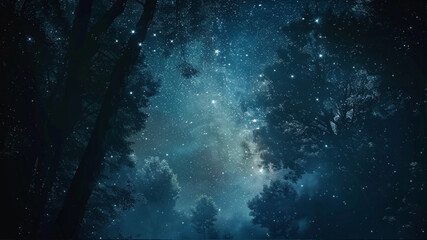 Fototapeta premium Stars in the sky We search for light through endless night