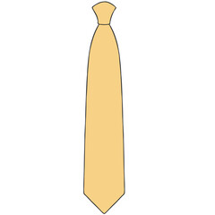 khaki tie mockup cartoon illustration
