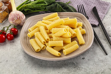 Italian cuisine - cooked pasta tortiglioni