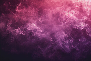 Obraz premium Smoke billowing in rich burgundy, subtly enhanced with a neon magenta texture. Abstract background.