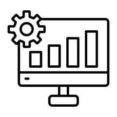 Growth Vector Line Icon