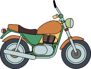 Creative Motor Bike Vector, Vintage Motor Bike Design Vector, Motorcyclist Vector Design 